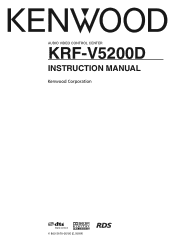 Kenwood KRF-V5200D User Manual