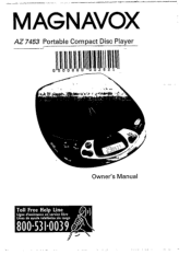 Magnavox AZ7453 User manual,  English
