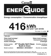 Maytag MEW9627FB Energy Guide