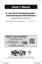Tripp Lite B072-016-1A B072-008-1 and B072-016-1 Owner's Manual 933350 (English)