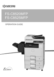 Kyocera ECOSYS FS-C8520MFP FS-C8520MFP/C8525MFP Operation Guide