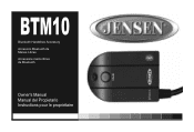 Jensen BTM10 Owners Manual