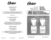 Oster BSLTTG Manual