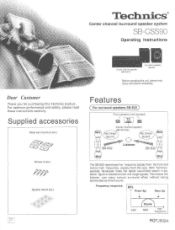 Panasonic SBCSS90 SBCSS90 User Guide
