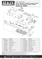 Sealey AB350 Parts Diagram