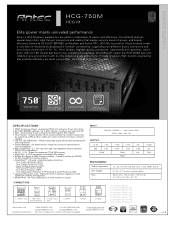 Antec HCG-750M Product Flyer