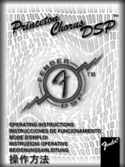 Fender Princeton Chorus DSP Owners Manual