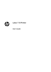 HP Latex 110 Users Guide