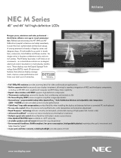 NEC M46-AVT M Series color brochure