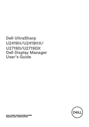 Dell U2419H Display Manager Users Guide