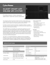 CyberPower OL6KRT Datasheet