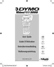 Dymo Rhino 5200 Hard case Kit by DYMO User Guide