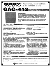 Nady GAC-412 Manual