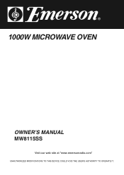 Emerson MW8115SS Owners Manual