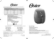 Oster Titanium-Infused DuraCeramic 3.3-Quart Air Fryer Instruction Manual