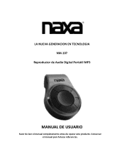 Naxa NM-107 NM-107 Spanish Manual
