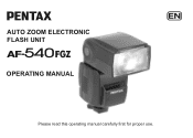 Pentax 540FGZ Operation Manual