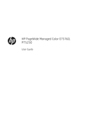 HP PageWide Managed Color P75250 User Guide
