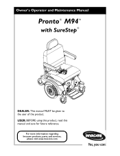 Invacare M94 Owners Manual