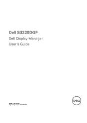 Dell S3220DGF Monitor Display Manager Users Guide