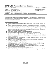 Epson r-d1 Product Support Bulletin(s)