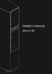 Jamo C 80 CEN Owner/User Manual