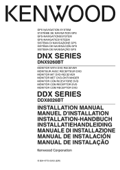 Kenwood DDX8026BT User Manual