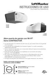 LiftMaster 8160WB 8155W 8164W 8165W 8160W and 8160WB Users Guide - Spanish