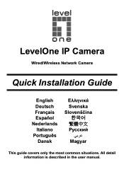 LevelOne FCS-0020 Quick Install Guide