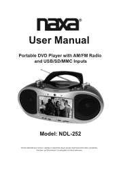 Naxa NDL-252 NDL-252 English Manual
