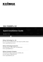 Edimax EW-7438RPn V2 Quick Install Guide