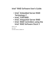 Intel RMS2AF040 Software User's Guide