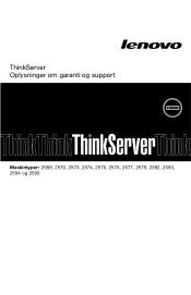 Lenovo ThinkServer RD630 (Danish) Warranty and Support Information