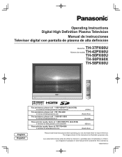 Panasonic TH-58PX60 Operating Instructions