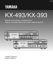 Yamaha KX-493 Owner's Manual