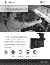 Cobra SC 200D Main Product Image Drive Smarter Apple Carplay update SC 200 Sell Sheet