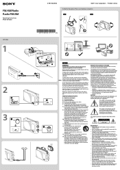 Sony ICF-506 Operating Instructions