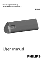 Philips SBA1610PUR User manual