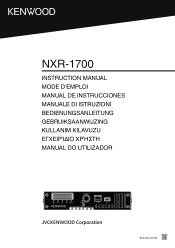 Kenwood NXR-1700 Operation Manual