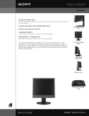 Sony SDMX95KB Marketing Specifications