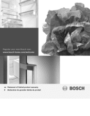 Bosch B30IR905SP Supplemental