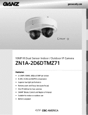 Ganz Security ZN1A-2D6DTMZ71 Specifications
