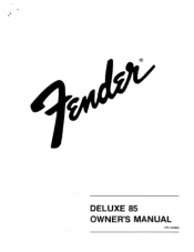 Fender Deluxe 85 Owner Manual