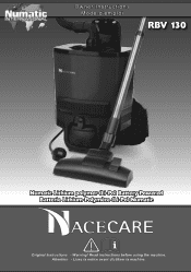 NaceCare Latitude Backpack RBV130 RBV130 Owners Manual