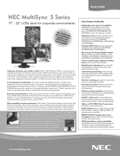 NEC LCD175VX 5 Series Brochure