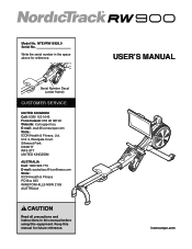NordicTrack Rw 900 Instruction Manual