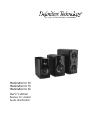 Definitive Technology StudioMonitor 65 SM Series Manual