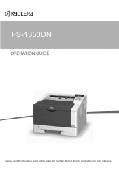 Kyocera FS-1350DN FS-1350DN Operation Guide (Basic)