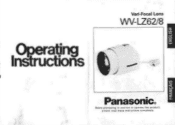Panasonic WVLZ628 WVLZ628 User Guide