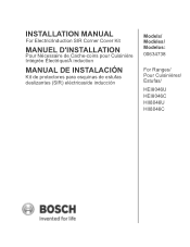 Bosch HII8047U Installation Instructions 1